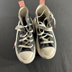 Converse All Star Youth Girls Size 1 Pink, Black And White